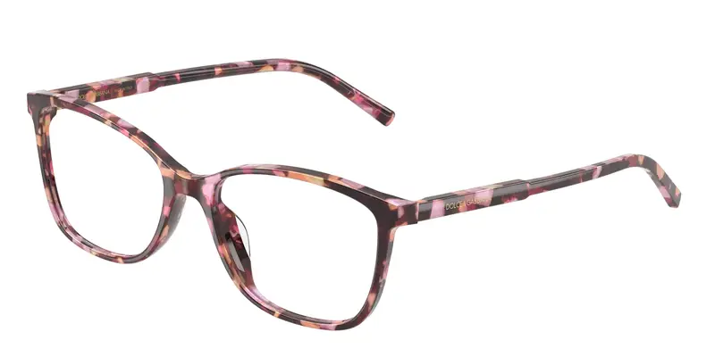 Dolce & Gabbana Donna DG3424  3440 Montature da vista Acetato Rosa Trasparente Squadrata Normale