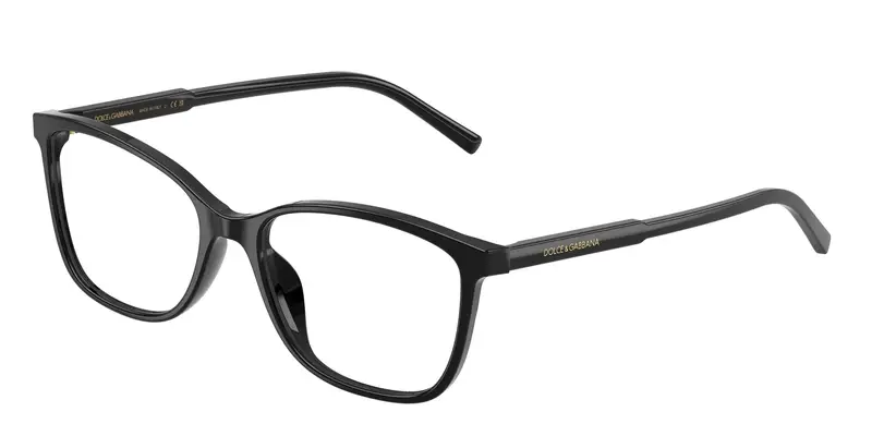 Dolce & Gabbana Donna DG3424  501 Montature da vista Acetato Nero Trasparente Squadrata Normale