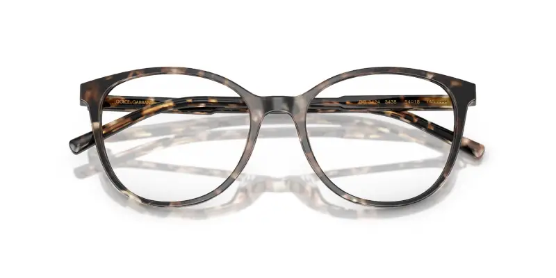 Dolce & Gabbana Montature da vista Donna in acetato marrone a farfalla miniatura 2