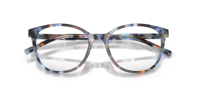 Donna DG3425 3443 Montature da vista Acetato Blu Trasparente Farfalla Normale miniatura 2