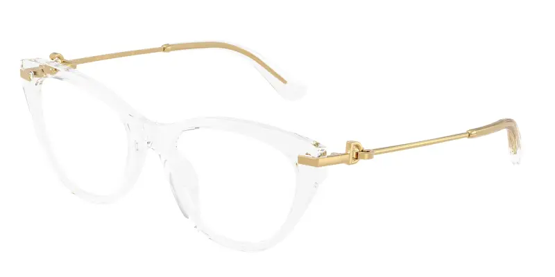 Donna DG3428 3133 Montature da vista Acetato Trasparente Trasparente Farfalla Normale