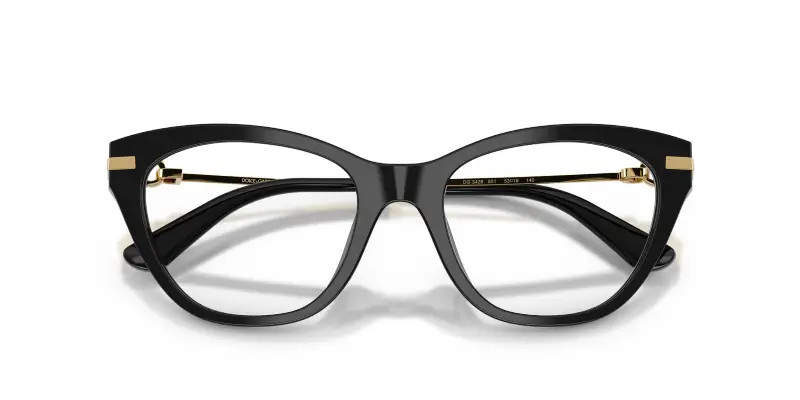 Donna DG3428 501 Montature da vista Acetato Nero Trasparente Farfalla Normale miniatura 2