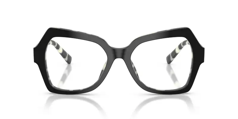 Donna DG3429 3372 Montature da vista Acetato Nero Trasparente Farfalla Normale miniatura 3