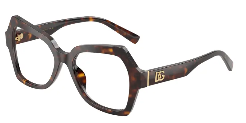 Donna DG3429 502 Montature da vista Acetato Tartaruga Trasparente Farfalla Normale