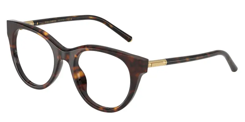 Donna DG3433 502 Montature da vista Acetato Tartaruga Trasparente Pantos Normale