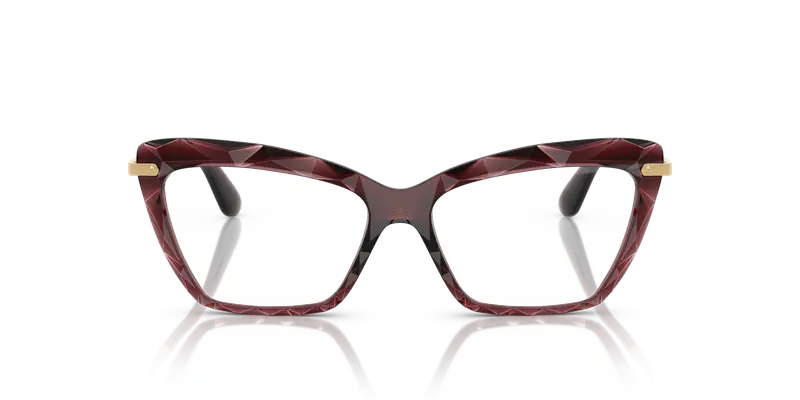 Dolce & Gabbana Donna DG5025 3045 Montature da vista Nylon Rosso Trasparente Cat Eye Normale miniatura 2