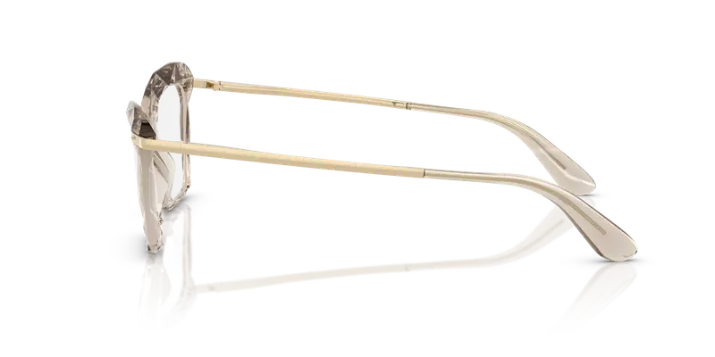 Dolce & Gabbana Donna DG5025 3432 Montature da vista Nylon Marrone Trasparente Cat Eye Normale miniatura 3