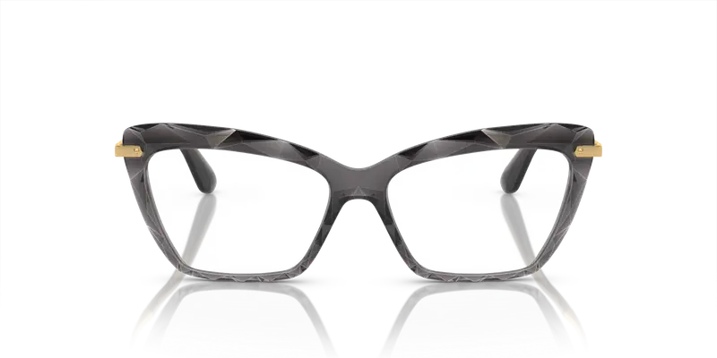 Dolce & Gabbana Donna DG5025 504 Montature da vista Nylon Grigio Trasparente Cat Eye Normale miniatura 2