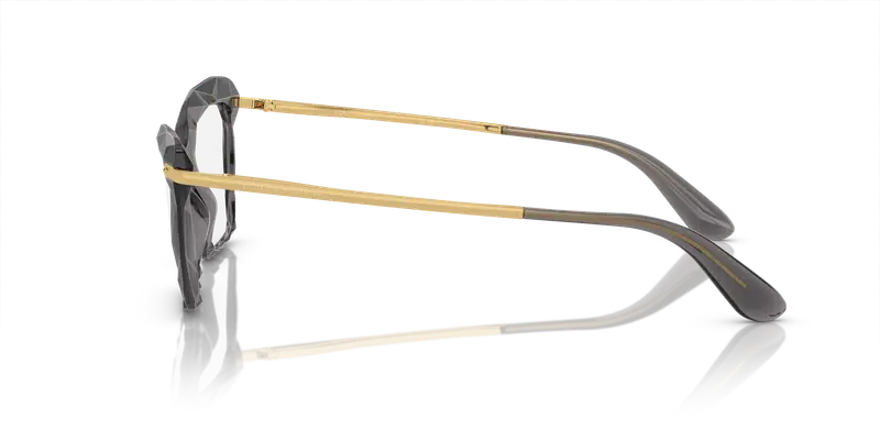 Dolce & Gabbana Donna DG5025 504 Montature da vista Nylon Grigio Trasparente Cat Eye Normale miniatura 3