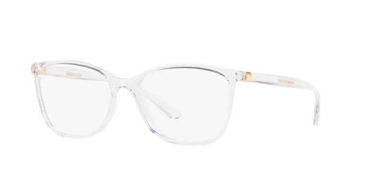 Dolce & Gabbana Donna DG5026 3133 Montature da vista Nylon Trasparente Trasparente Squadrata Normale