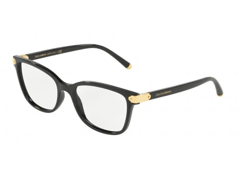 Dolce & Gabbana Donna DG5036 501 Montature da vista Nylon Nero Trasparente Farfalla Normale