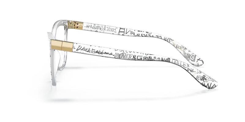 Dolce & Gabbana Donna DG5076 3314 Montature da vista Nylon Trasparente Trasparente Cat Eye Normale miniatura 3