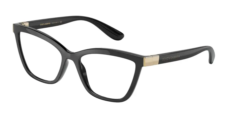 Dolce & Gabbana Donna DG5076  501 Montature da vista Nylon Nero Trasparente Cat Eye Normale