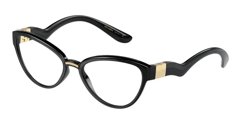 Dolce & Gabbana Donna DG5079 501 Montature da vista Plastica Nero Cat Eye