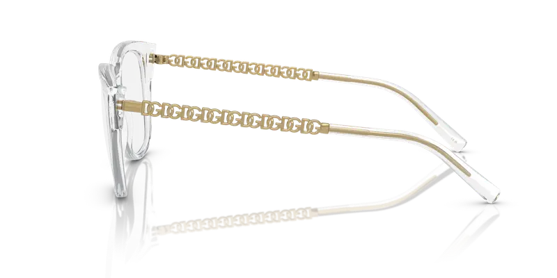 Dolce & Gabbana Donna DG5087 3133 Montature da vista Nylon Trasparente Trasparente Squadrata Normale miniatura 3