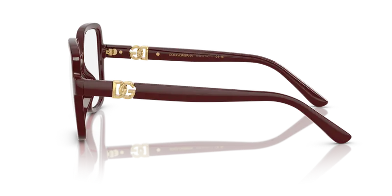 Dolce & Gabbana Donna DG5105U 3091 Montature da vista Iniettato Rosso Trasparente Squadrata Normale miniatura 3