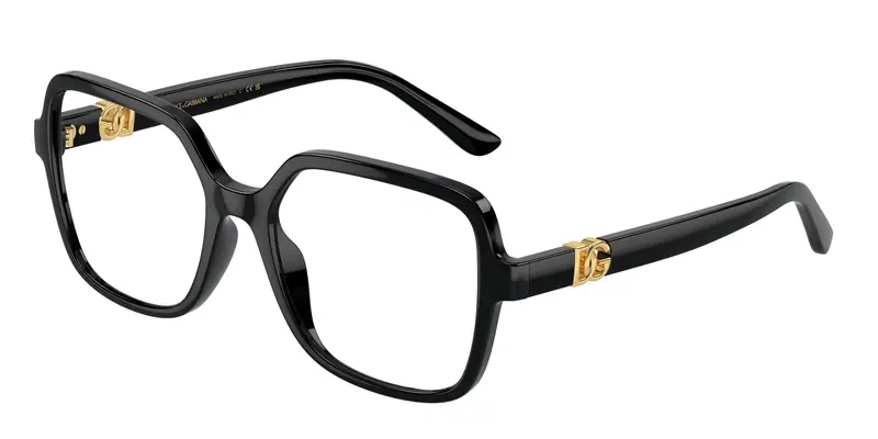 Dolce & Gabbana Donna DG5105U  501 Montature da vista Iniettato Nero Trasparente Squadrata Normale