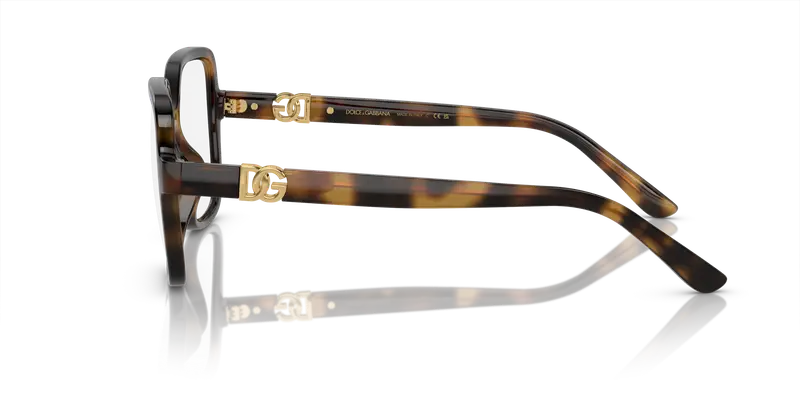 Dolce & Gabbana Donna DG5105U 502 Montature da vista Iniettato Tartaruga Trasparente Squadrata Normale miniatura 3