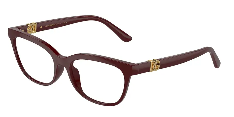 Dolce & Gabbana Donna DG5106U  3091 Montature da vista Iniettato Rosso Trasparente Farfalla Normale