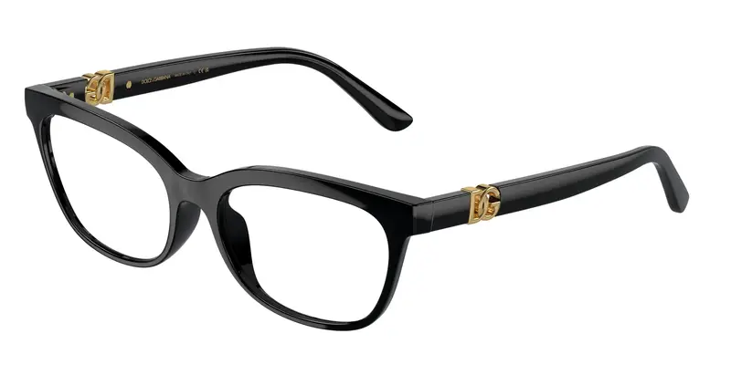 Dolce & Gabbana Donna DG5106U  501 Montature da vista Iniettato Nero Trasparente Farfalla Normale