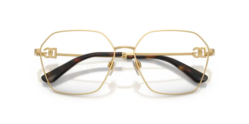 Donna Dolce & Gabbana DG1366 02 Montature da vista Metallo Oro Trasparente Pantos Normale miniatura 2