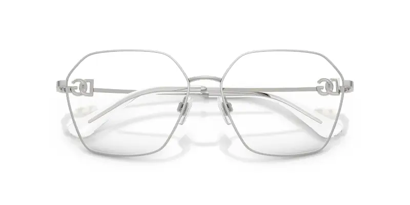 Donna Dolce & Gabbana DG1366 05 Montature da vista Metallo Argento Trasparente Pantos Normale miniatura 2