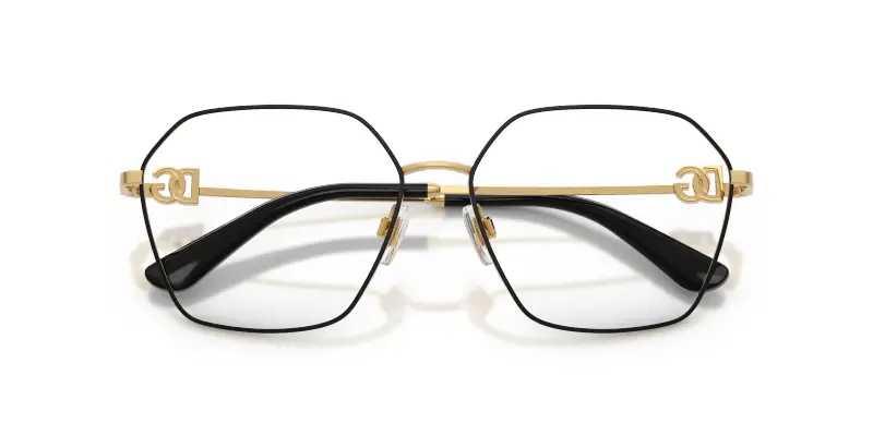 Donna Dolce & Gabbana DG1366 1334 Montature da vista Metallo Nero Trasparente Pantos Normale miniatura 2