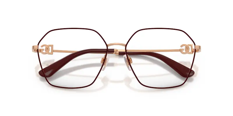 Donna Dolce & Gabbana DG1366 1351 Montature da vista Metallo Rosa Trasparente Pantos Normale miniatura 2