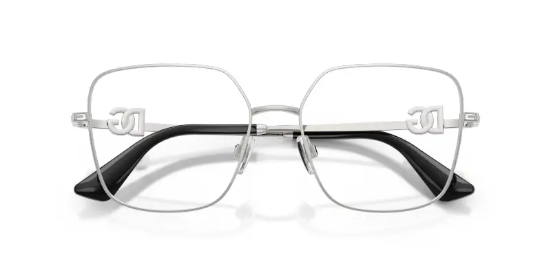 Donna Dolce & Gabbana DG1367B 05 Montature da vista Metallo Argento Trasparente Squadrata Normale miniatura 2