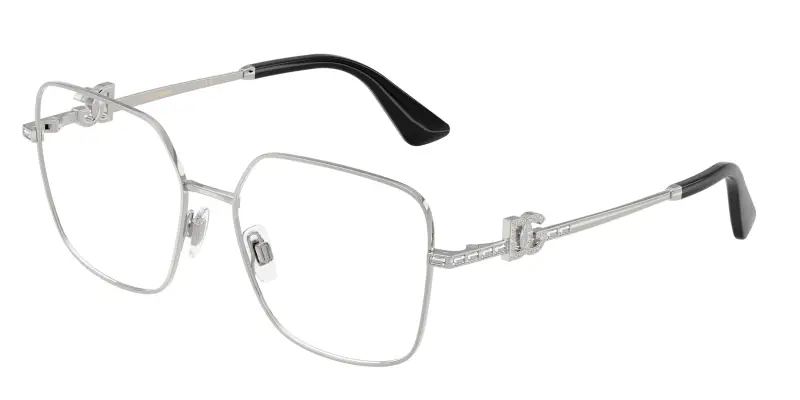 Donna Dolce & Gabbana DG1367B 05 Montature da vista Metallo Argento Trasparente Squadrata Normale