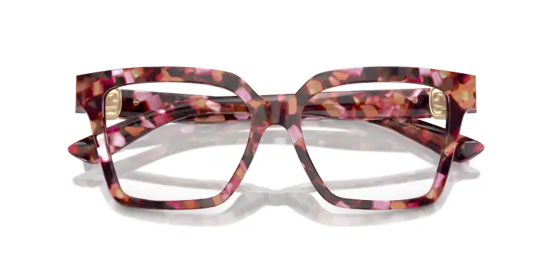 Donna Dolce & Gabbana DG3395 3440 Montature da vista Acetato Rosa Squadrata Normale miniatura 2