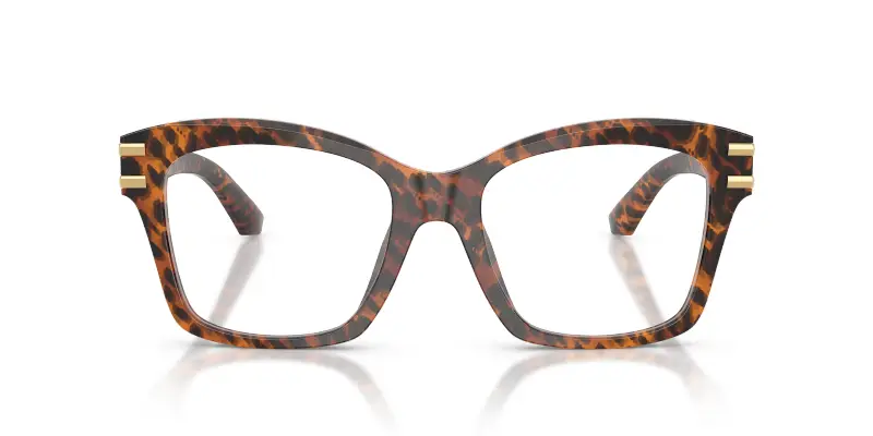 Donna Dolce & Gabbana DG3419 3470 Montature da vista Acetato Marrone Trasparente Squadrata Normale miniatura 3