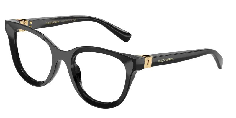 Donna Dolce & Gabbana DG3437 501 Montature da vista Acetato Nero Trasparente Pantos Normale