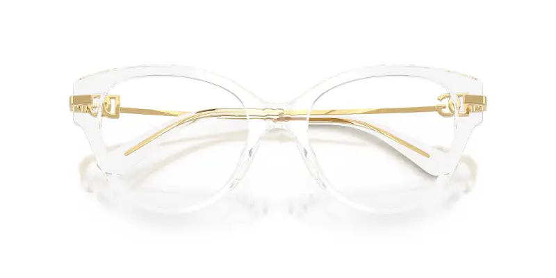 Donna Dolce & Gabbana DG3438 3133 Montature da vista Acetato Trasparente Trasparente Farfalla Normale miniatura 2