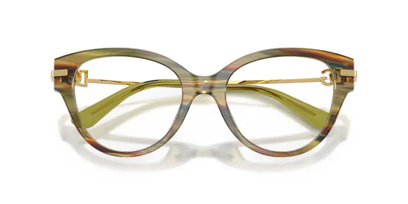 Donna Dolce & Gabbana DG3438 3475 Montature da vista Acetato Verde Trasparente Farfalla Normale miniatura 2