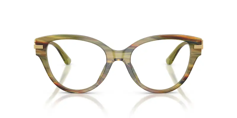 Donna Dolce & Gabbana DG3438 3475 Montature da vista Acetato Verde Trasparente Farfalla Normale miniatura 3