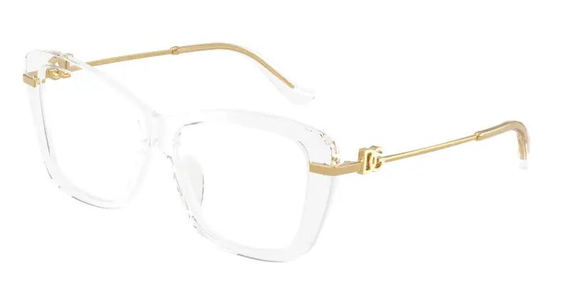 Donna Dolce & Gabbana DG3439 3133 Montature da vista Acetato Trasparente Trasparente Squadrata Normale