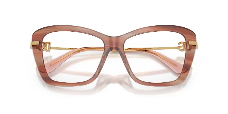 Donna Dolce & Gabbana DG3439 3473 Montature da vista Acetato Rosso Trasparente Squadrata Normale miniatura 2