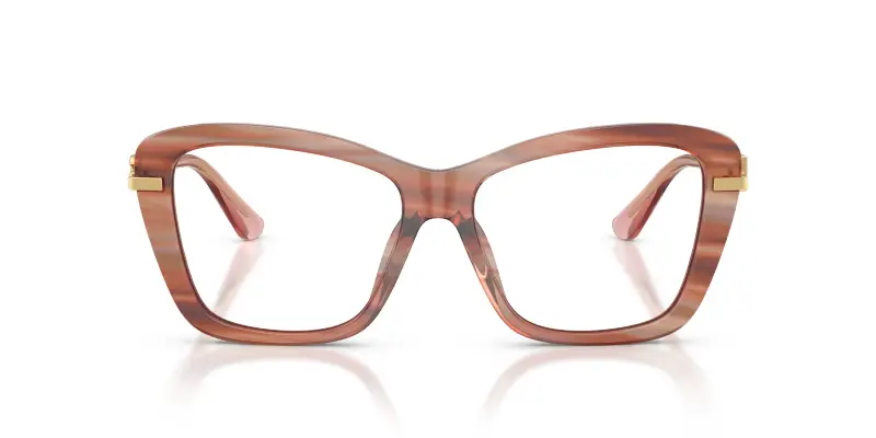 Donna Dolce & Gabbana DG3439 3473 Montature da vista Acetato Rosso Trasparente Squadrata Normale miniatura 3