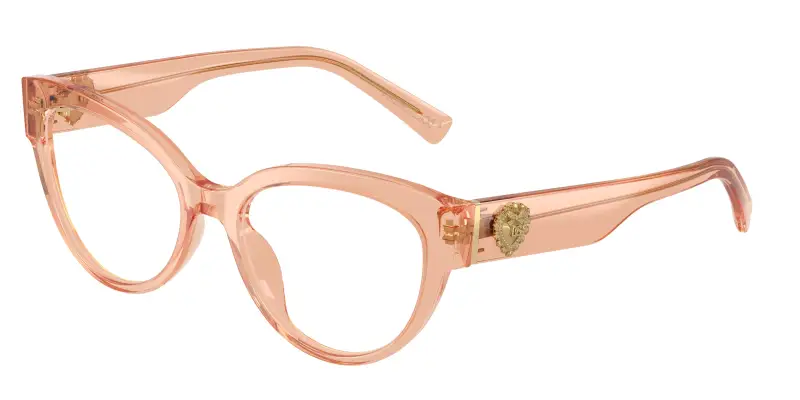 Donna Dolce & Gabbana DG3440 3226 Montature da vista Acetato Rosa Trasparente Cat Eye Normale
