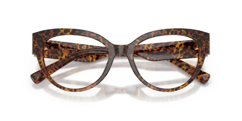 Donna Dolce & Gabbana DG3440 3470 Montature da vista Acetato Marrone Trasparente Cat Eye Normale miniatura 2