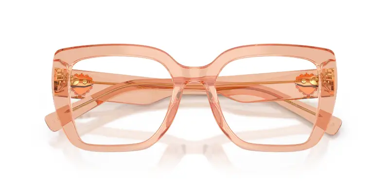 Donna Dolce & Gabbana DG3441 3226 Montature da vista Acetato Rosa Trasparente Squadrata Normale miniatura 2