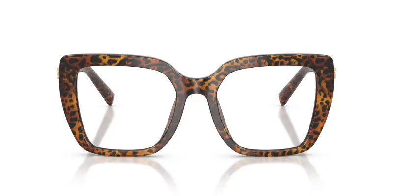 Donna Dolce & Gabbana DG3441 3470 Montature da vista Acetato Marrone Trasparente Squadrata Normale miniatura 3