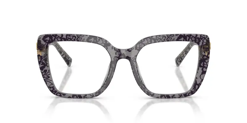 Donna Dolce & Gabbana DG3441 3471 Montature da vista Acetato Grigio Trasparente Squadrata Normale miniatura 3