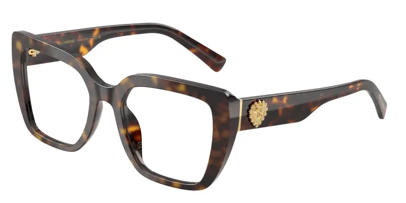 Donna Dolce & Gabbana DG3441 502 Montature da vista Acetato Tartaruga Trasparente Squadrata Normale