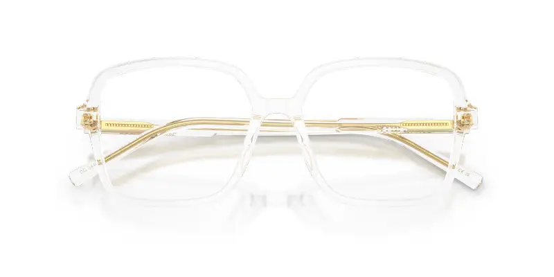 Donna Dolce & Gabbana DG3442 3133 Montature da vista Acetato Trasparente Trasparente Squadrata Normale miniatura 2