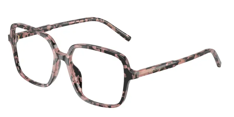 Donna Dolce & Gabbana DG3442 3476 Montature da vista Acetato Tartaruga Trasparente Squadrata Normale