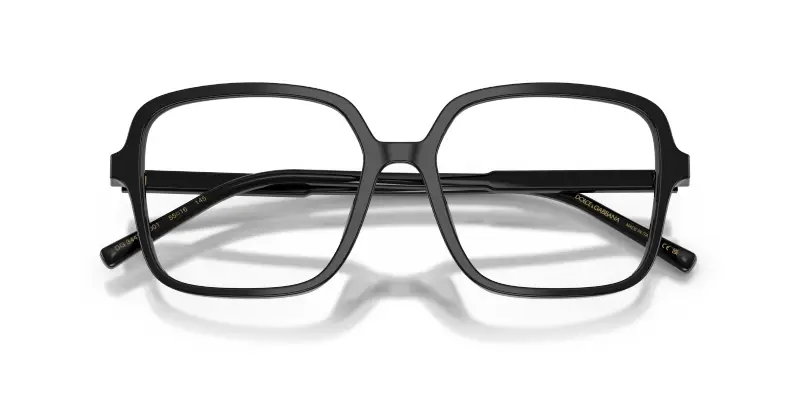 Donna Dolce & Gabbana DG3442 501 Montature da vista Acetato Nero Trasparente Squadrata Normale miniatura 2