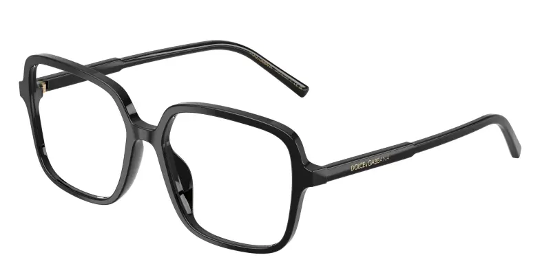 Donna Dolce & Gabbana DG3442 501 Montature da vista Acetato Nero Trasparente Squadrata Normale