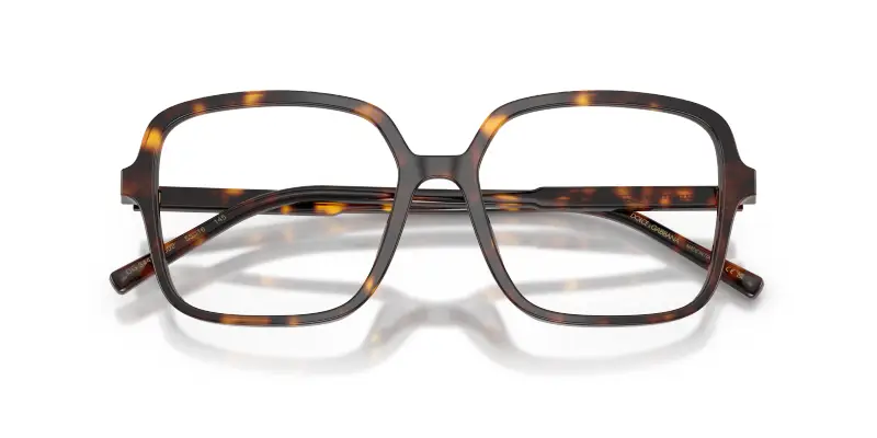 Donna Dolce & Gabbana DG3442 502 Montature da vista Acetato Tartaruga Trasparente Squadrata Normale miniatura 2